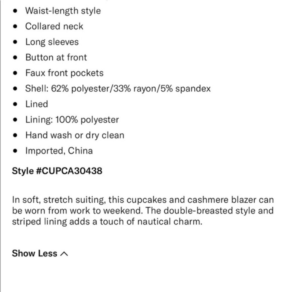 Cupcakes and Cashmere Elodie Blazer - Picture 14 of 14